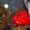 Pele Meets Kamapuaa, designed by Catherine Wynne